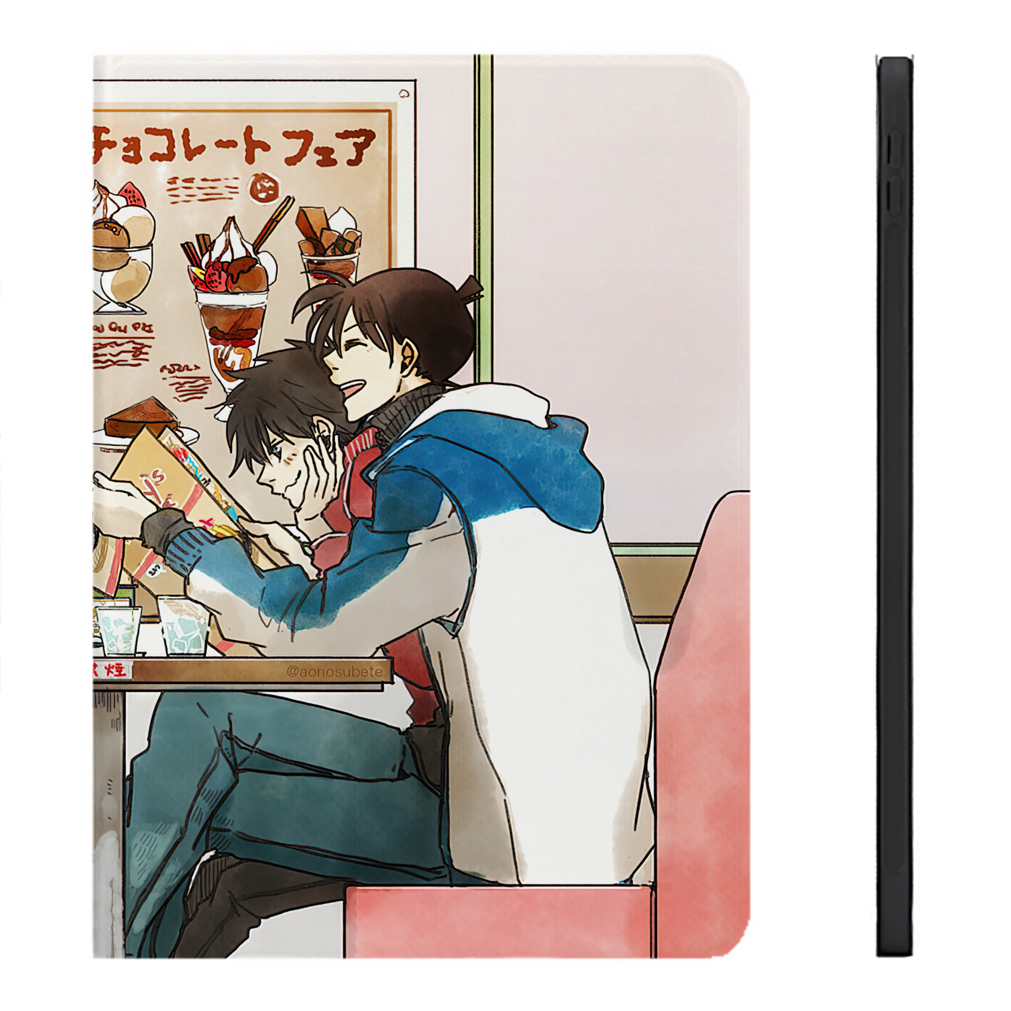 （画像用） 名探偵コナン Detective Conan IPadケース ペンホルダー付き ブックスタイルデザイン